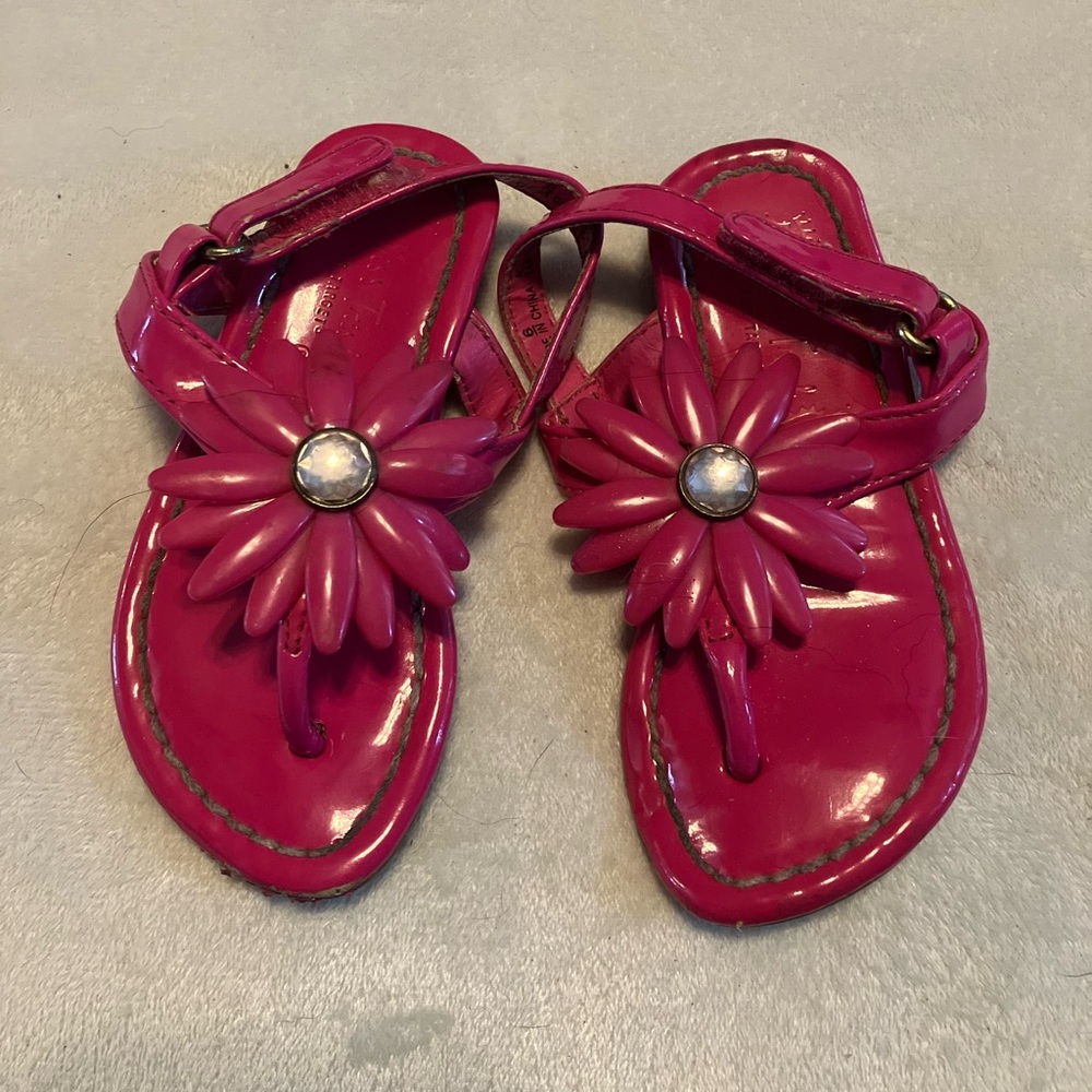 *last chance* Pink Flower Sandals
